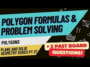 Polygon Formulas and Problem Solving | Tagalog/Filipino Review | REE Board Exam