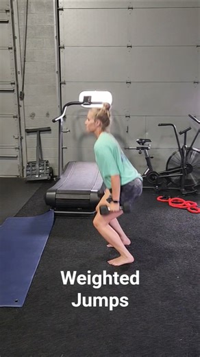 DB weighted jumps. Reset between each rep. 3-5 reps per set