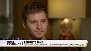 Pedro Pascal, Joseph Quinn, and Fred Hechinger on stepping into the world of "Gladiator II"