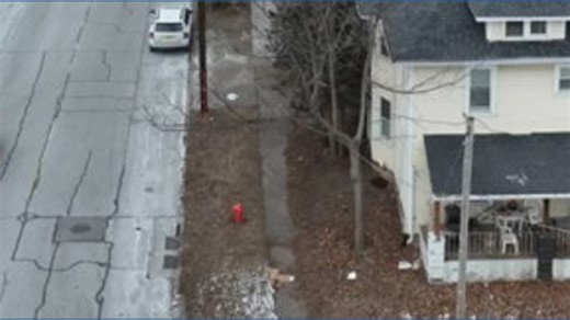 Aerial views of Moline, Illinois - Jan. 30, 2026