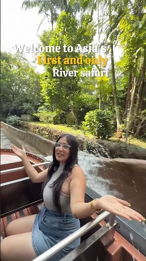 Amazon River Safari in Singapore 😍 | River Wonders’ Best Boat Ride! 🇸🇬