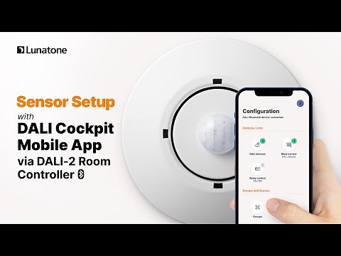 Lunatone Sensor Setup with DALI Cockpit Mobile