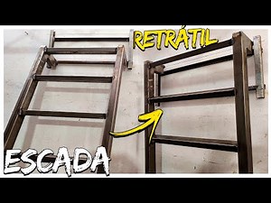 RETRACTABLE LADDER TO CLIMB THE SLAB OR TRAPDOWN: SIMPLE, CHEAP AND EASY TO MAKE - LEARN NOW!