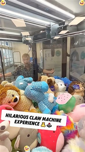 An entertaining claw machine experience🤣#funny #funnyvideo #hilarious #hilarious %#prank