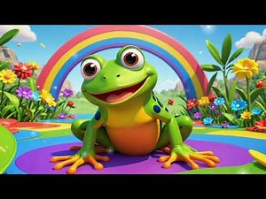 Rainbow Frogs Go Ribbit! Learn Colors with Frogs in This Fun Song
