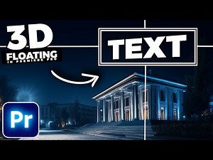 How To ANIMATE 3D Floating TEXT In Premiere Pro