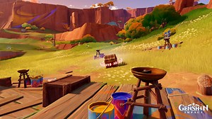 Genshin Impact Basin Of Unnumbered Flames torch puzzle location and chest guide