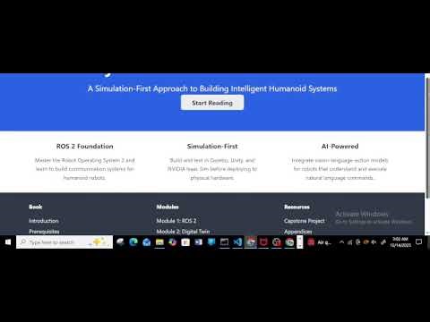 Physical AI & Humanoid Robotics – Hackathon Demo