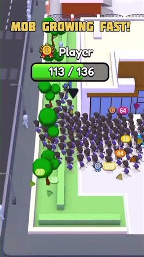 100 People Mob Takeover 😱 Crowd City Gameplay