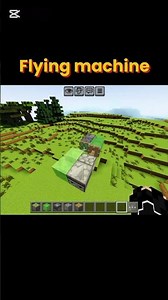 Minecraft flying machine build.