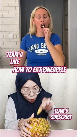 HOW TO EAT PINEAPPLE #foryou