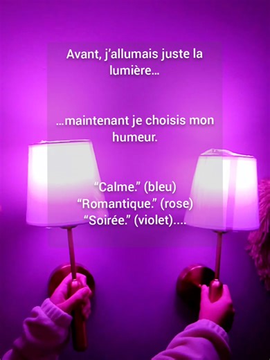 Applique Murale LED Rechargeable Multicolore – Sans Fil. Avant j'allume juste la lumière, maintenant je choisis mon humeur 😍. #AppliqueMurale #LampeRechargeable #pourtoiii #recette #cuisine