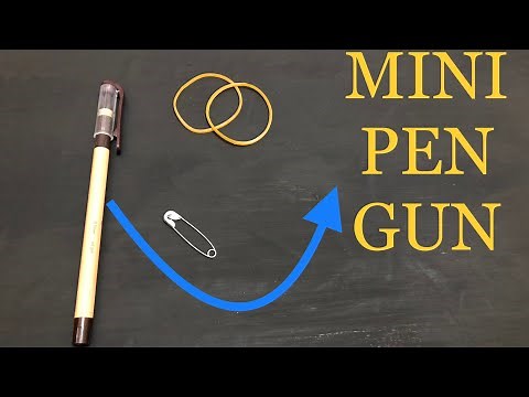 How to Make Powerful Pen Gun | Easy Mini Slingshot with Pen Cap & Rubber Band | DIY at Home