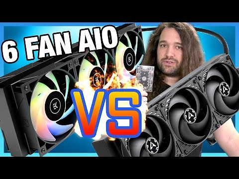 6-Fan EK AIO Elite D-RGB 360 Review vs. Lian Li Galahad, Arctic Liquid Freezer, & Air CPU Coolers