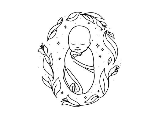 Baby Line Art\ Child\ Baby\ Newborn Toddler\ Line Drawing\ Instant Digital Download\ Laser Cutting File\ SVG\ PNG File - Etsy