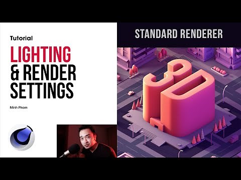 Lighting setup and Render Setting with Standard Renderer | Cinema 4D Tutorial