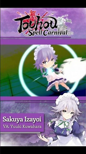 Touhou Spell Carnival | Character Introduction - Sakuya Izayoi | PS4, PS5, Nintendo Switch™