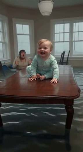 SOMEBODY HELP! Mom Screams As Baby Laughs At Shark