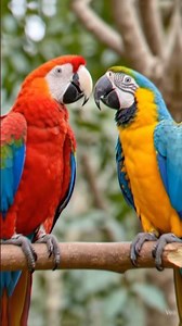 Flying Parrots in paradise 🌿🦜🌈. #parrot #birds #viral