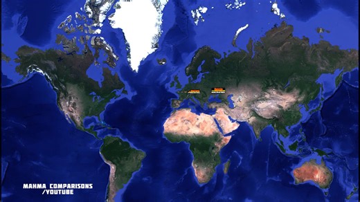 EXPLOSION Size Comparison By Country | Usa vs Russia