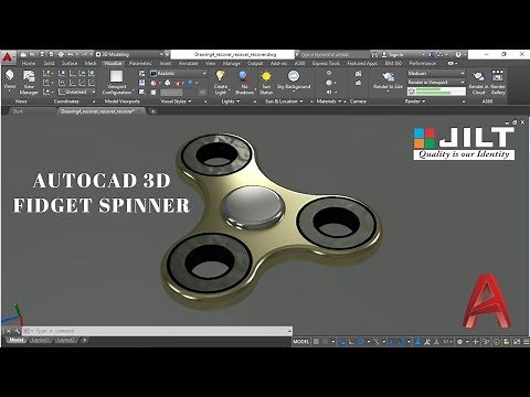 AutoCAD 3D Modeling | Design 5 | Fidget Spinner