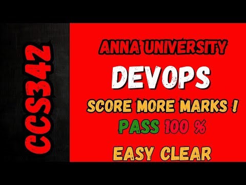 Devops important questions CCS342 💯 Pass Score More Marks | AnnaUniversity