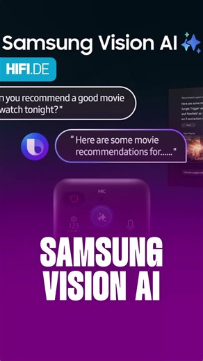 Samsung setzt jetzt auf den Vision AI Companion „Bixby“, der die Bedienung für dich super einfach macht. Anstatt durch mehrere Menüs zu klicken, kannst du den Fernseher einfach mit deiner Stimme oder einer Geste steuern. Schau dir am besten selbst an, was mit AI bei einem Samsung TV alles möglich ist. ____ #samsung #samsungtv #samsungvisionai #fernseher