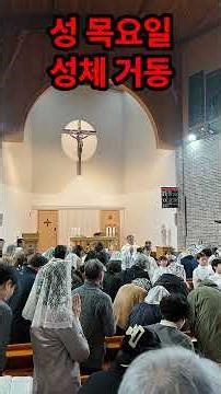 |성삼일|성목요일 미사|성체거동|천주교 풍산성당|#가톨릭미사 #성삼일#성목요일 #성체거동