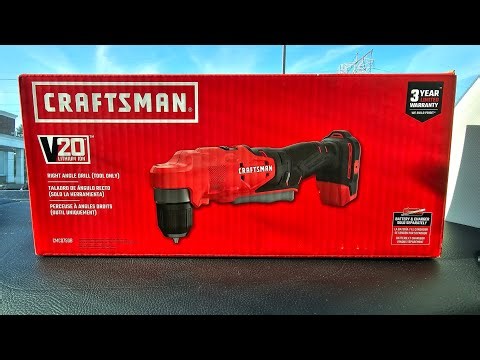 Craftsman v20 new right angle drill is out and we review this powerhouse