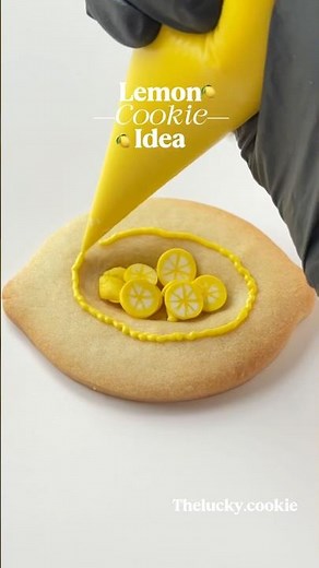 Lemon Cookie Recipes and Cutters link in bio #cookiedecorating #satisfying #lemon #ideas #diy