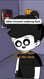 Hilarious Introvert Ordering Food Animation