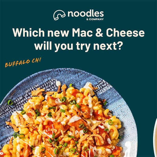 From the new Pulled Pork BBQ Mac to the upgraded Buffalo Chicken Ranch Mac, it’s everything you love about mac and then some. | Noodles & Company