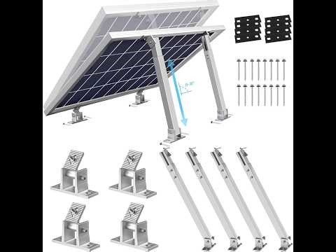 Xmntdo Adjustable Solar Panel Mounts (4PCS) Review - Pros & Cons - Adjustable solar panel tilt moun