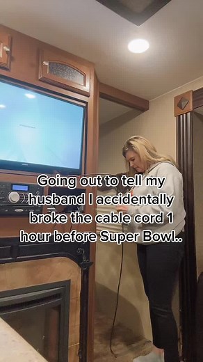 Accidentally Breaking Cable Cord Before Super Bowl
