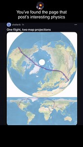 269 reactions · 15 shares | 2 different maps projection of earth  Follow @physics_unplugged for more #physics #reels #education #science #mindblowing #instagood #facts #world #earth #plane #travel #maps #map | Physics.unplugged | Facebook