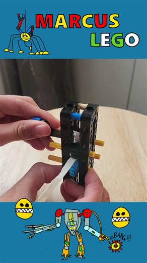 How To Make A Wavy Paper Strips With LEGO #lego #legocraft #papercraft