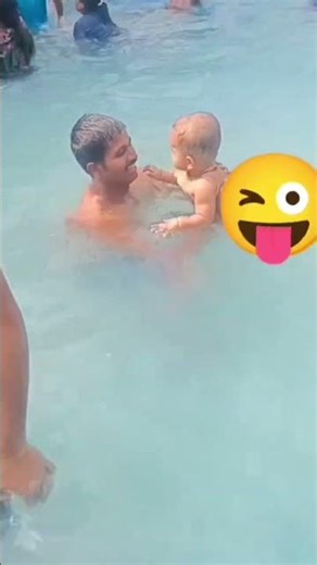 7MONTHS BOY FUN IN SWIMING POOL WITH BABAI #infantfun #viralshorts #funtime #viral #adorablevideo