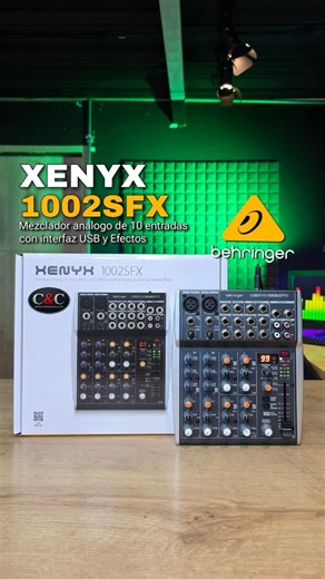 🎛️ ¡10 Entradas + Efectos Klark! Behringer 1002SFX en Cali 💥