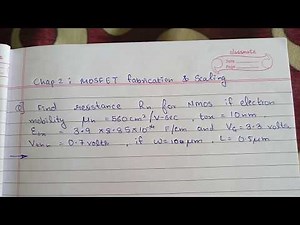 Chapter 2 - MOSFET Fabrication and Scaling (Part 1)