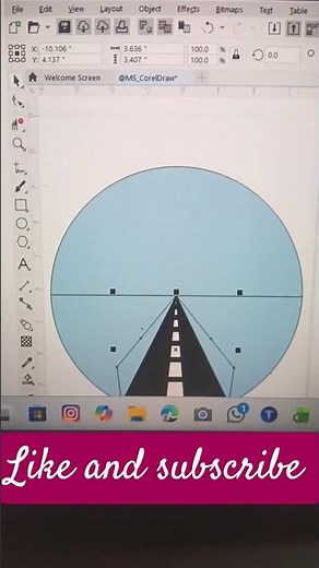 Night Emage design in coreldraw #freestyle