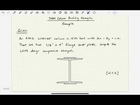 Built-Up Steel Column Design Example