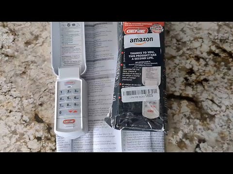 Installing and programming a wireless keypad for a Genie 3120 Intellicode garage door opener