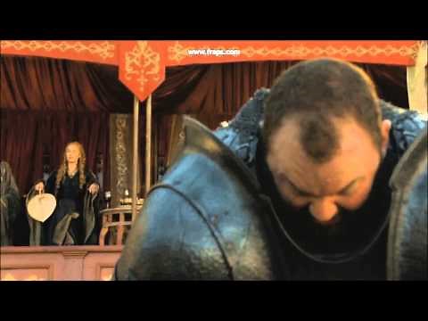 The Mountain crushes Prince Oberyn's head.