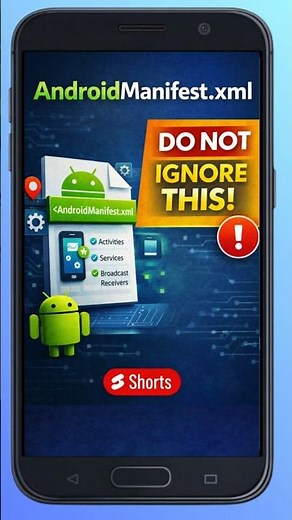 Android Manifest Explained 🔥| Android Basics | AppVerse Studio #android #shorts