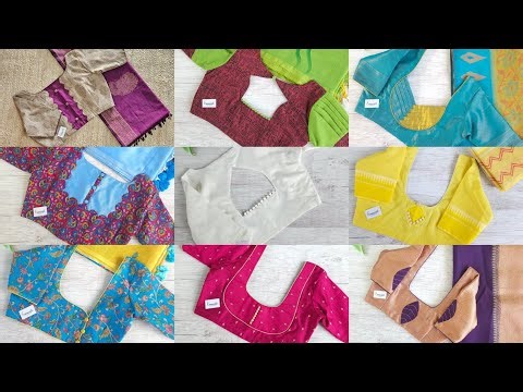 50+ blouse design for all sarees / back neck blouse designs