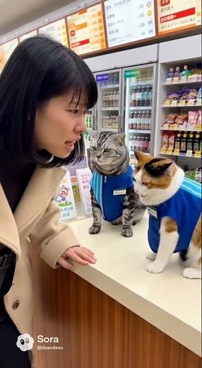 When I went to complain, it was a cat! #cat #complaint #commercial #conveniencestore