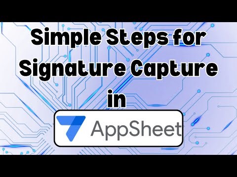 Simple Steps for Signature Capture in AppSheet #tutorial #nocodeapps #appsheet