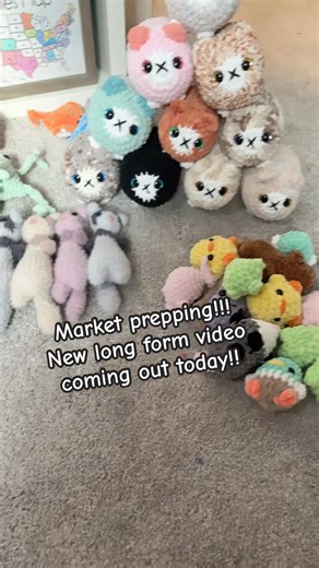 Crochet Market Prep!! #crochet #handmadeseller #amigurumi #amigurumicrochet #cute #crocheting #fyp