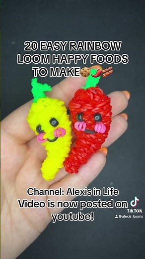 Rainbow Loom Easy Happy Foods🍅🍭🥓