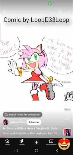 amy rose x @sonic the hedgehog